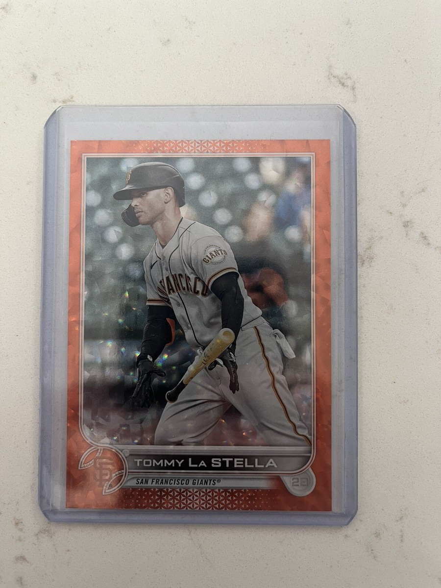2022 Topps Series One Orange Foil Ser No 232/299 Tommy La Stella