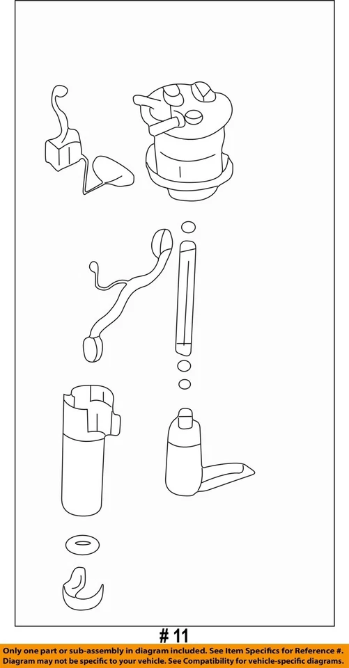 Used Fuel Pump fits: 2005 Suzuki Aerio Pump Assembly Grade A - Image 4 of 4