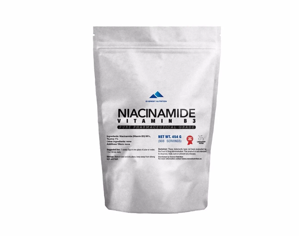 VITAMIN B3 NIACINAMID NICOTINAMID 100% PULVER IN PHARMAZEUTISCHER QUALITÄT - Bild 3 von 4