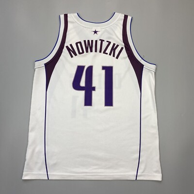 Champion Dallas Mavericks Dirk Nowitzki #41 NBA Basketball Jersey