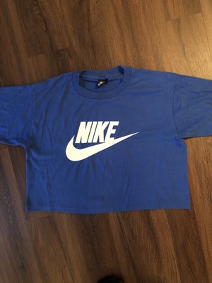 royal blue nike crop top