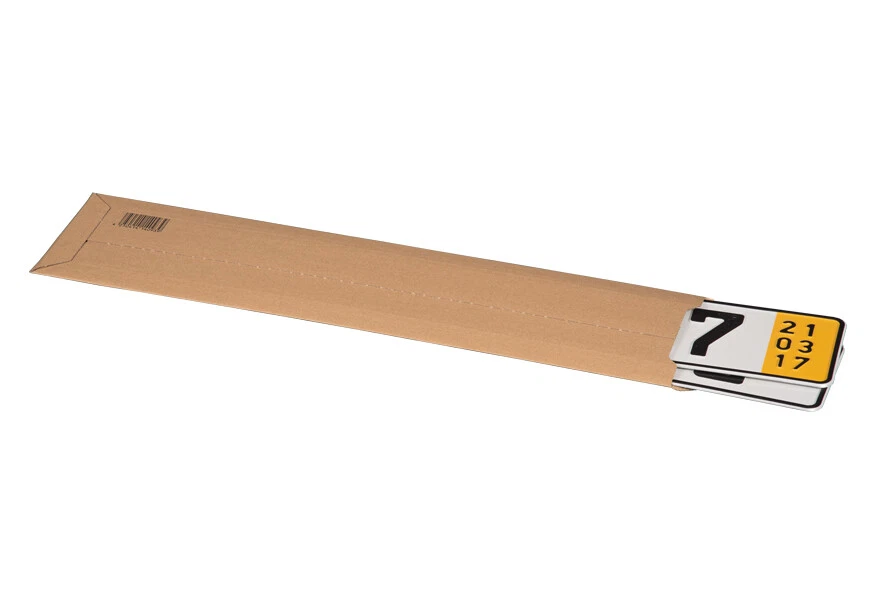 KARTON-BILLIGER Versandtasche Karton Wellpappe KFZ-Kennzeichen Nummernschild Autokennzeichen