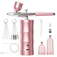 Airbrush Kit with Compressor Portable Airbrush Kit 48PSI High-Pressure Non-Cl...
