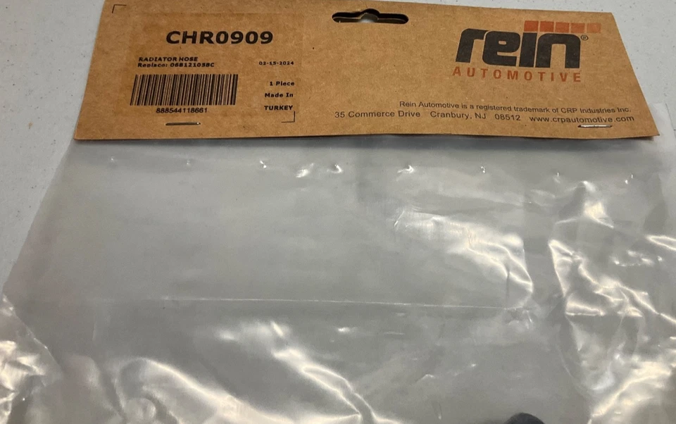 Volkswagen CRP/REIN CHR0909 Engine Coolant Hose 068121058C Interchange Golf - Image 3 of 3