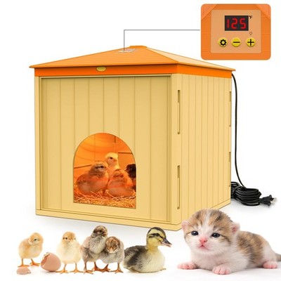 Smart Chick Coop Heater with Auto Temp Control & Fan, UL Safe Brooder