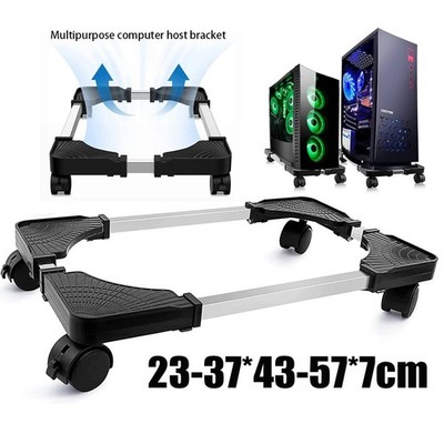 Verstellbarer mobiler CPU-Ständer mit rollenden Lenkrollen PC-Computer-Tower-Hal