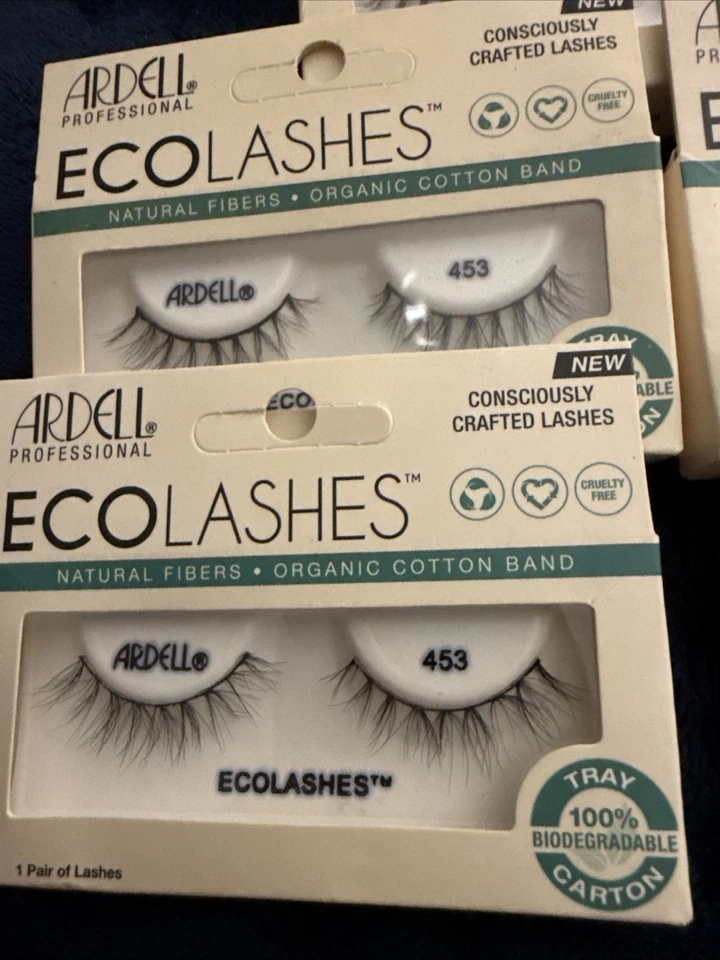 Lote de 5 pestañas ecológicas ARDELL BANDA DE ALGODÓN ORGÁNICO FIBRAS NATURALES - 453 y 454 Foto 2 de 3