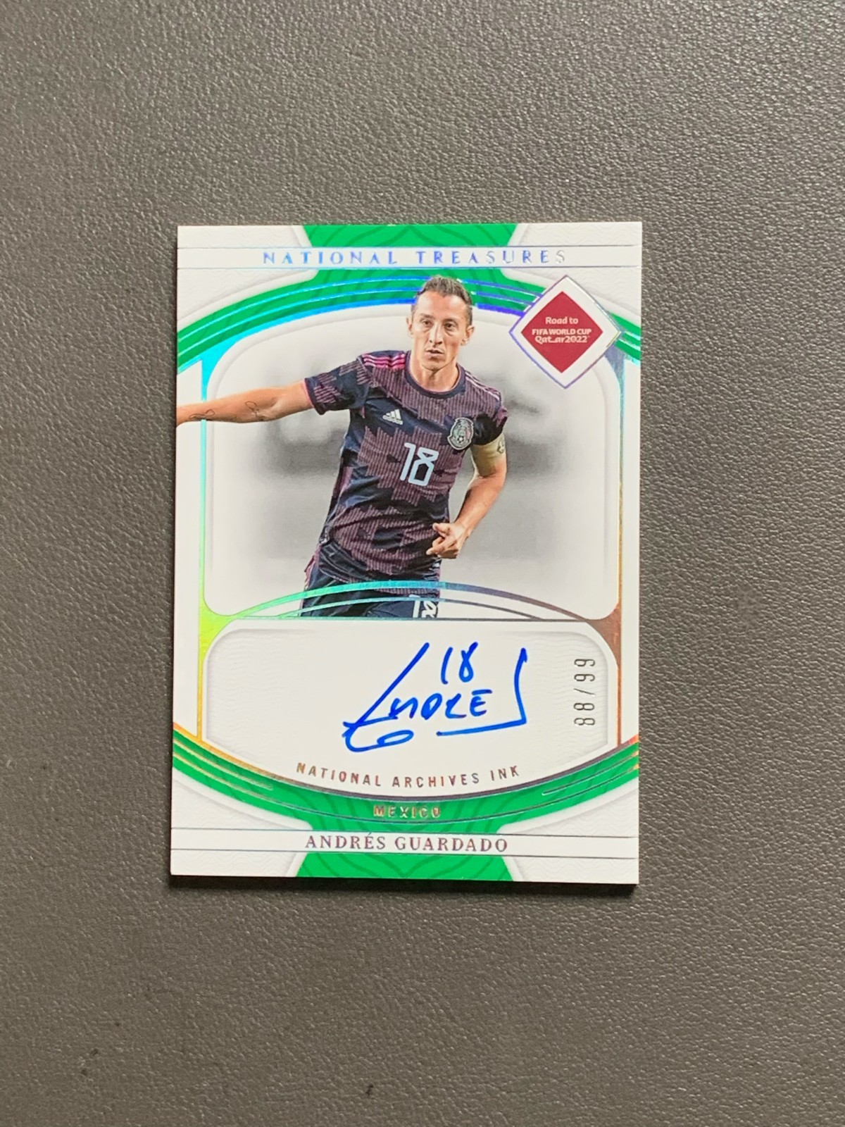 2022 National Treasures Andres Guardado Auto 88/99 NI‑AGU Mexico