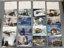Leanin Tree Christmas Holiday Cards 32 Assortment Trains Scenic No Envelopes