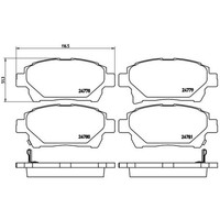 Bremsbelagsatz Brembo P 83 097, Vorne