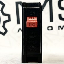 Bryant BR120 Circuit Breaker 20A Single Pole 120/240V Plug-In