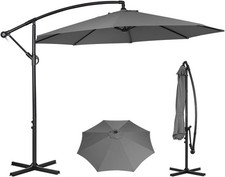 Panana 3m Garden Cantilever Parasol Outdoor Banana Hanging Umbrella 8 Sturdy...