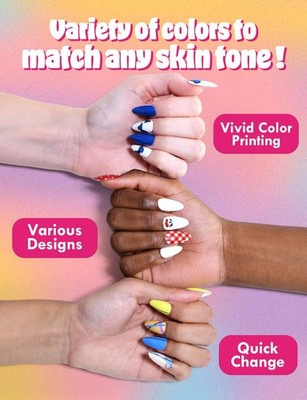ネイルアート用品(筆など) NAILPOP mobile nail sticker printer Nailpop Mobile Nail Sticker Printer comes w/ 10 Sheets of Nail