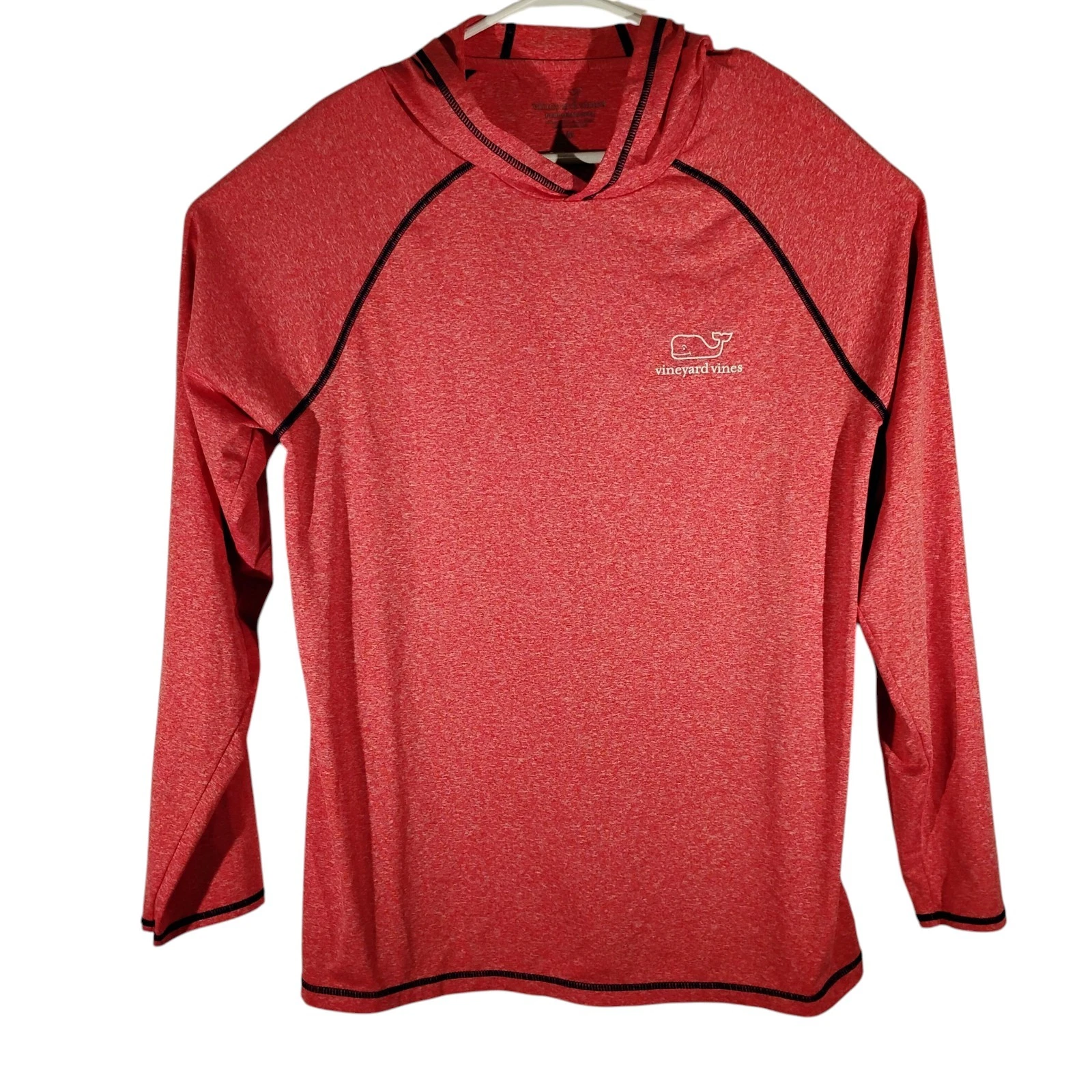 Vineyard Vines Performance hoodie mens M Medium red stretch long sleeve hooded
