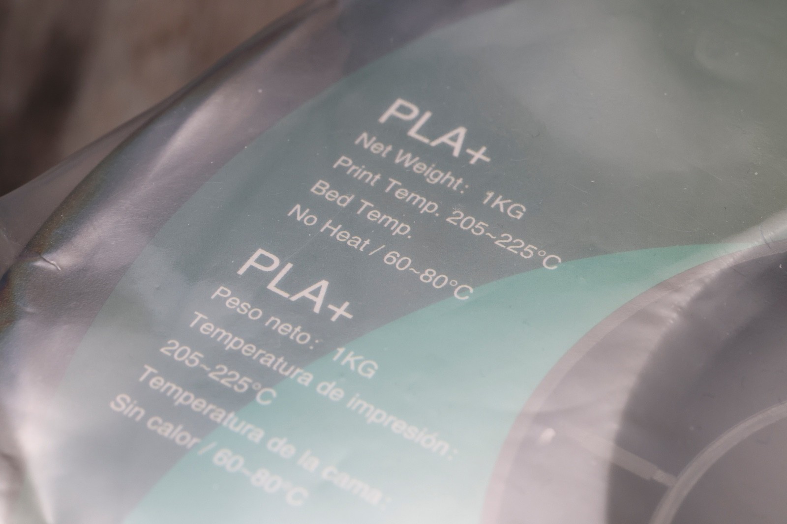 eSUN PLA+ 1.75mm 3D Drucker Filament Cold White 1KG Neu & Vakuumverpackt - Bild 2