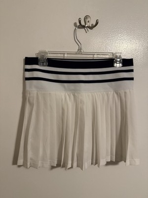 Womens Thrive Societe Skirt Athletic Skirt White Pleated Size Large