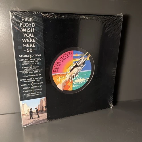 Pink Floyd WISH YOU WERE HERE (DELUXE BOX SET) New Vinyl 4 LP +3 Blu-ray +7"