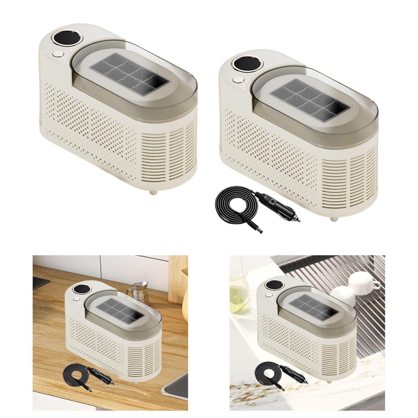 Compact Mini Desktop Ice Maker with Low Power Consumption & Self-Cleaning Feature