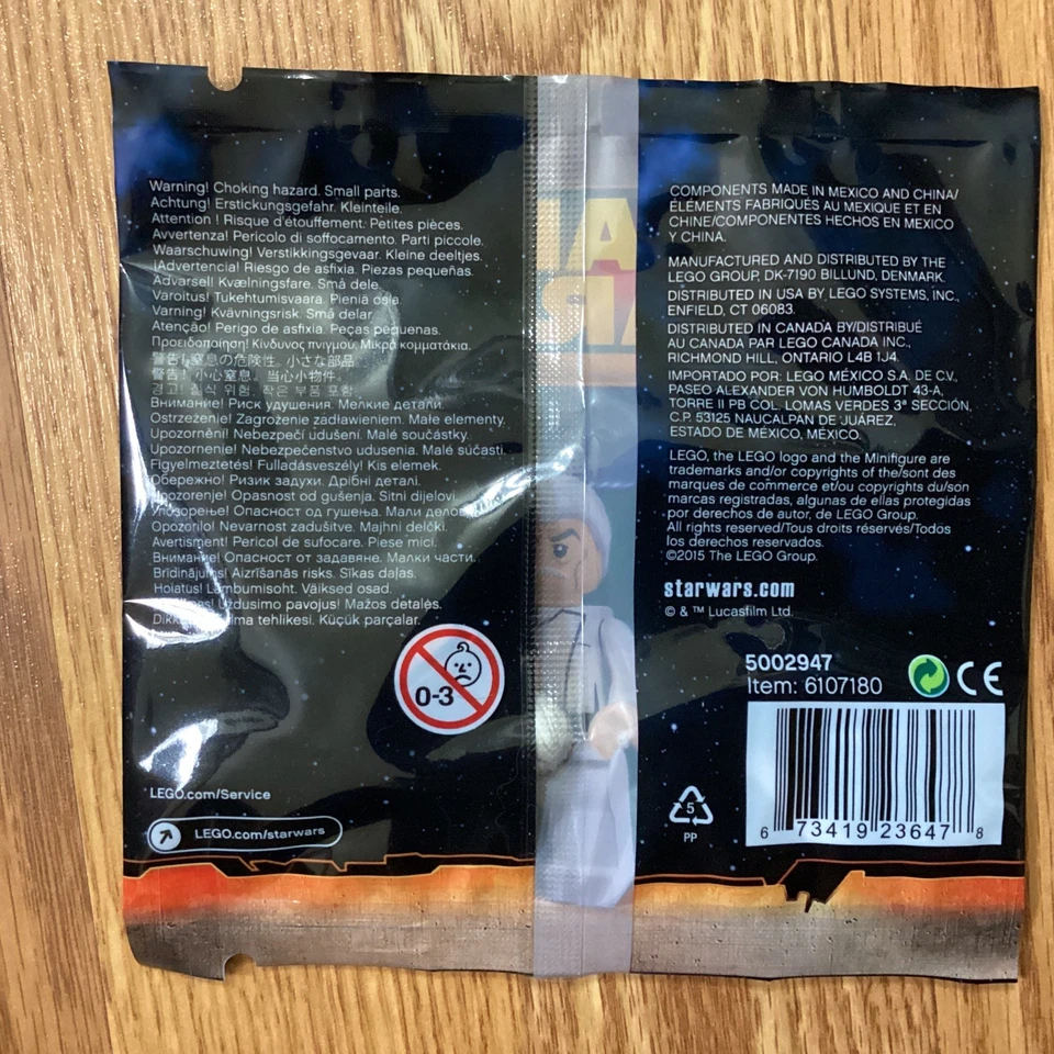 LEGO Star Wars: Admiral Yularen (5002947) NOVO EM FOLHA MINIFIGURA LACRADA Rara - Imagem 2 de 2