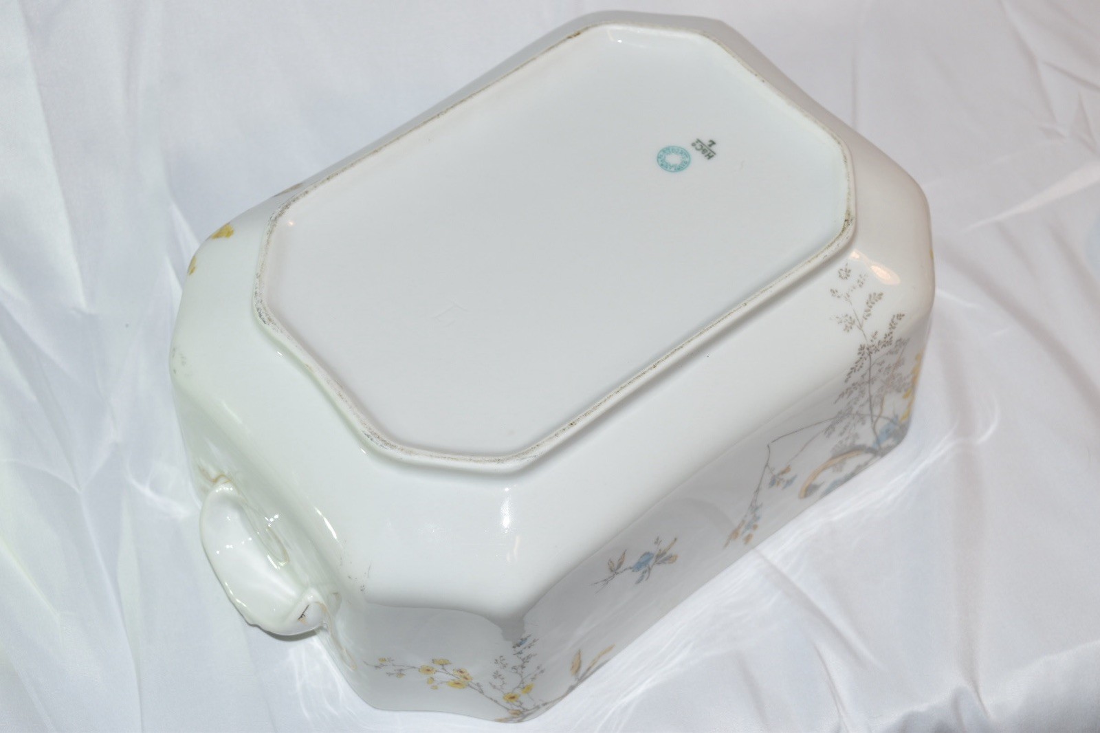 Antique Floral Pattern Haviland & Co Limoges Soup and Vegetable Tureen with Lid