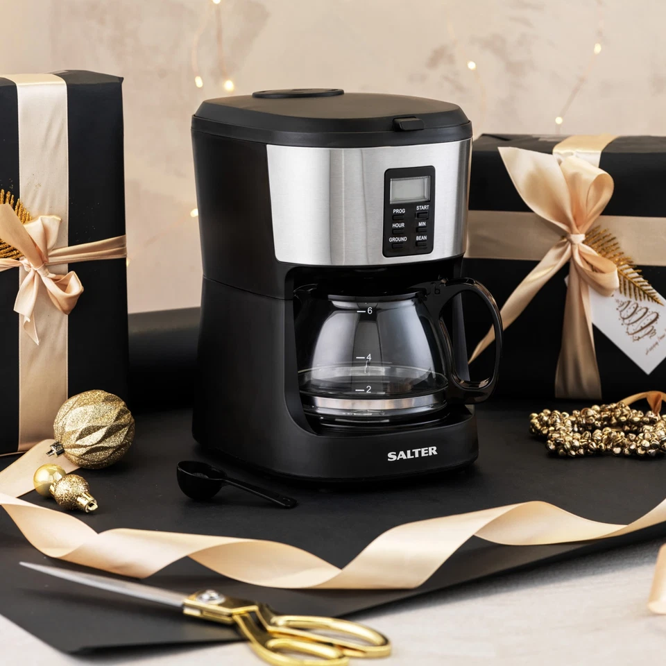 Salter Coffee Maker Machine Caffé Bean to Jug Grind & Brew With 750ml Carafe - Image 2 of 4