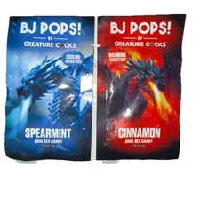 XR Brands Creature Cocks BJ Pops Oral Sex Candy  Cool/Warm Pick Flavor/Quantity