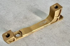 Freedom Coast Post Mount Brake Adapter, 160/180mm,+23 Gold
