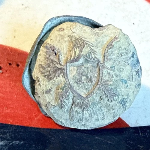 Dug Civil War 💥 🇺🇸 💣 Eagle R Rifleman Coat Button