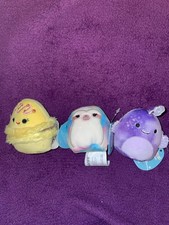 Jazwares Squishmallows Micromallows Lot Of 3: Whim, Visconti, And Easton