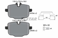 Textar Bremsbelagsatz Scheibenbremse Q+ 2470401 FüR BMW G31 X3 X4 G01 G02 G32 X6