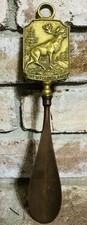 Vintage Shoe Horn, Brass  Copper, Newfoundland, Patina, VTG