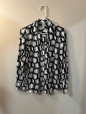 Women's Shirt Geometric Print Button-Down Shirt / Blouse New