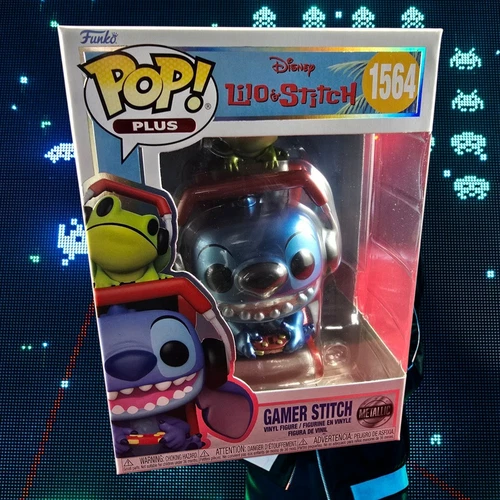 Gamer stitch funko # 1564 (nib)With Pop Protector 