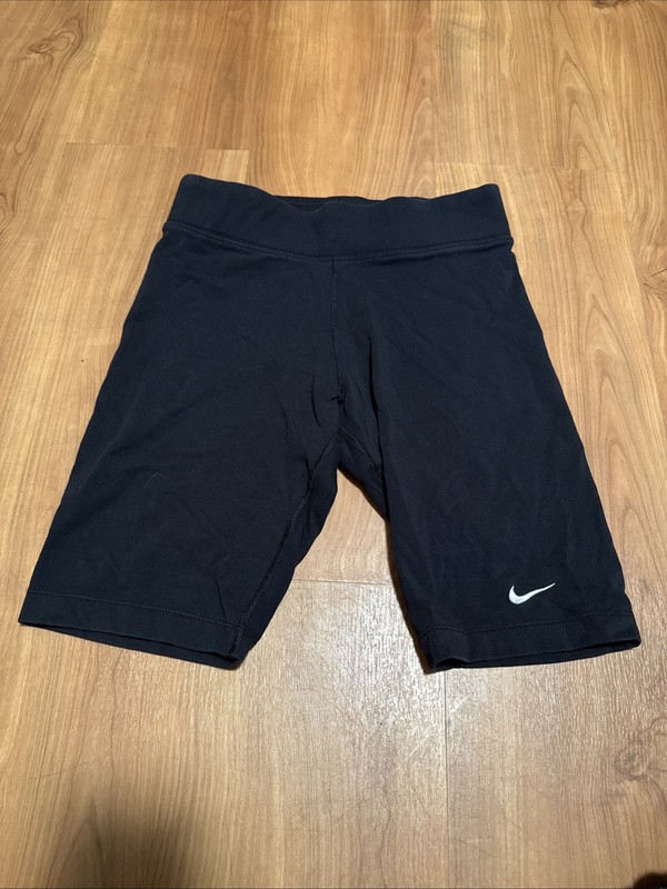 Women’s Nike Biker Shorts Black White Size Small Used Lot 2