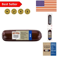 Gourmet 8oz Beef Summer Sausage - Perfect for Charcuterie & Celebrations