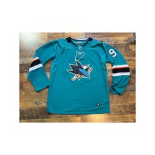 Adidas San Jose Sharks Evander Kane Teal Home NHL Jersey Sz XXXL Fight Strap