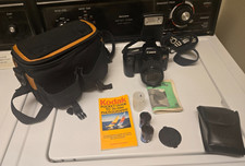 Canon EOS Rebel II Camera Zoom Lens EF 35-80mm W/Accessories And Film