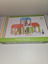 Kid Best Wooden Dollhouse Family Playset Multiple Assembly 42pcs