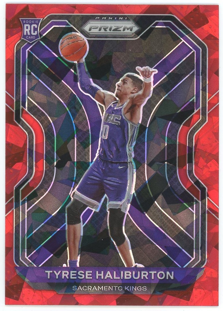 NBA 2020 Prizm Basketball Red Cracked Ice Tyrese Haliburton #262 [Rookie]
