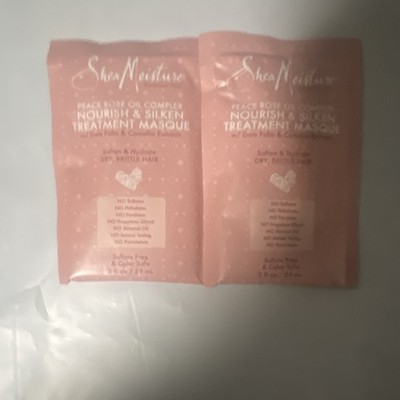 Shea Moisture Peace Rose Oil Complex Treatment Masque Rose Oil 2 fl oz