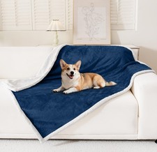 Waterproof Blanket Throw for Large Dogs, Soft Reversible Dog Blanket for Sofa...