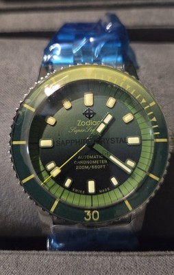 Zodiac Super Sea Wolf RARE 1 OF 500 PINEAPPLE DREAM 200m 40mm NEW FULL SET