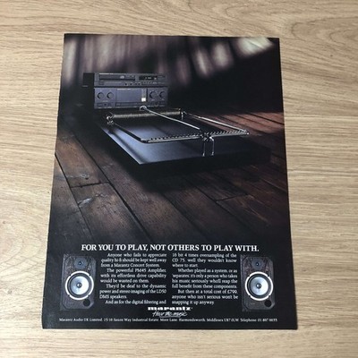 GRAM54 MAGAZINE ADVERT 11X8 THE MARANTZ CONCERT SYSTEM