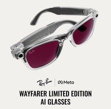 Ray-Ban Meta Wayfarer Gen 2 Limited Edition Transparent Ruby Transitions 