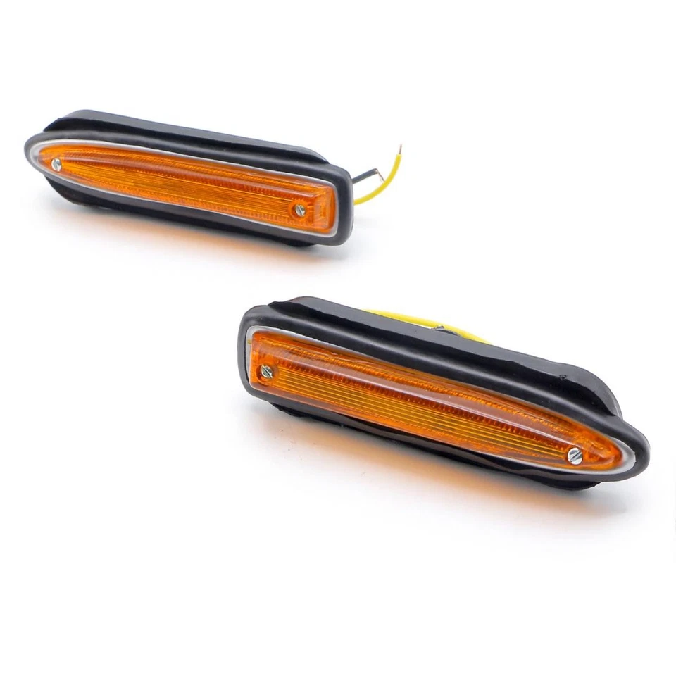 2X Orange Side Marker Light Lamp For Datsun Bluebird 510 1600 SSS 1969 - 1973 Foto 4 de 4