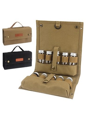 Waterproof BBQ Tool Storage Bag Seasoning Organizer for Outdoor Grill Camping