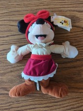 WALT DISNEY MINNIE MOUSE Plush Doll WITH TAGS PIRATE