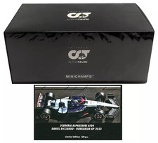 Minichamps 1/18 Scuderia AlphaTauri AT04 Daniel Ricciardo Hungarian GP 2023 Car