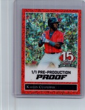 Kaelen Culpepper 2025 Leaf National NSCC Baseball 1/1 Pre Production Proof