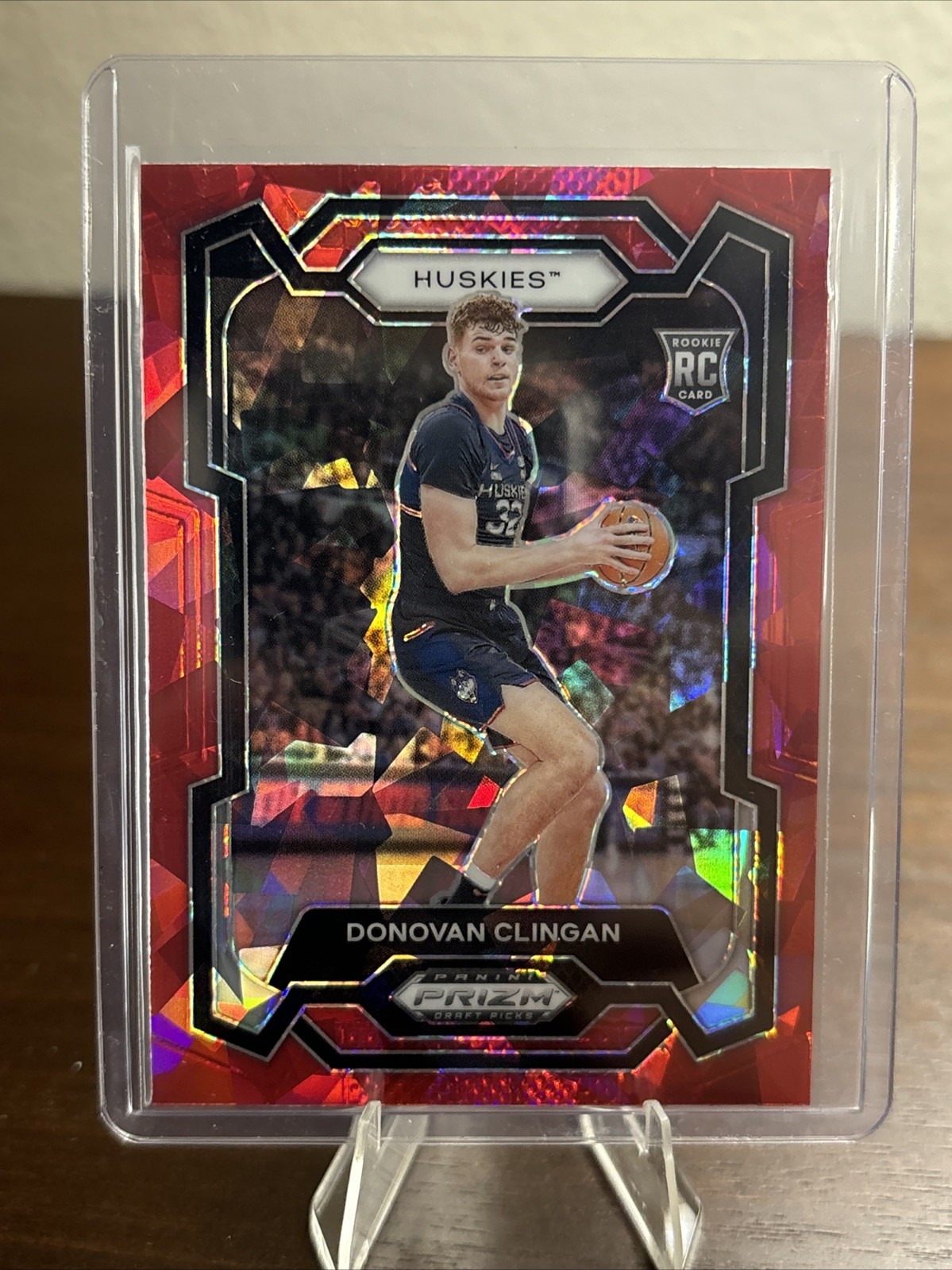 2024 Panini Prizm Draft Picks Donovan Clingan Rookie RC Red Ice #95 